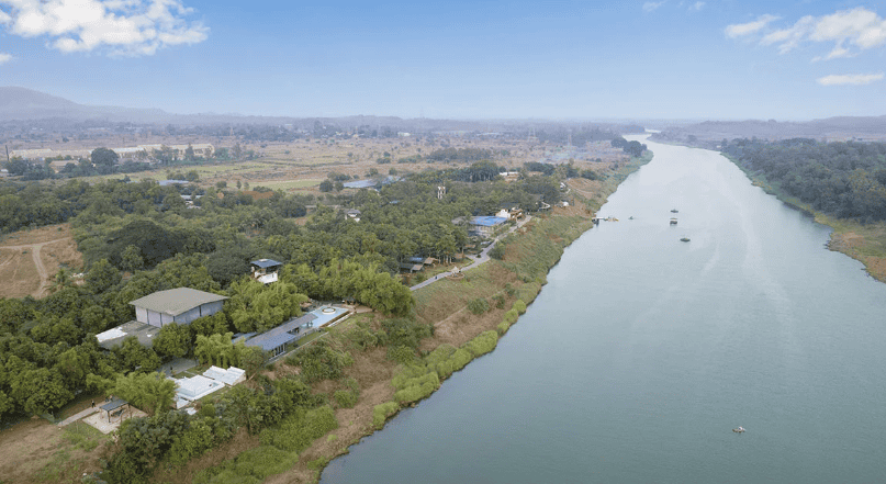 River touch land in Karjat